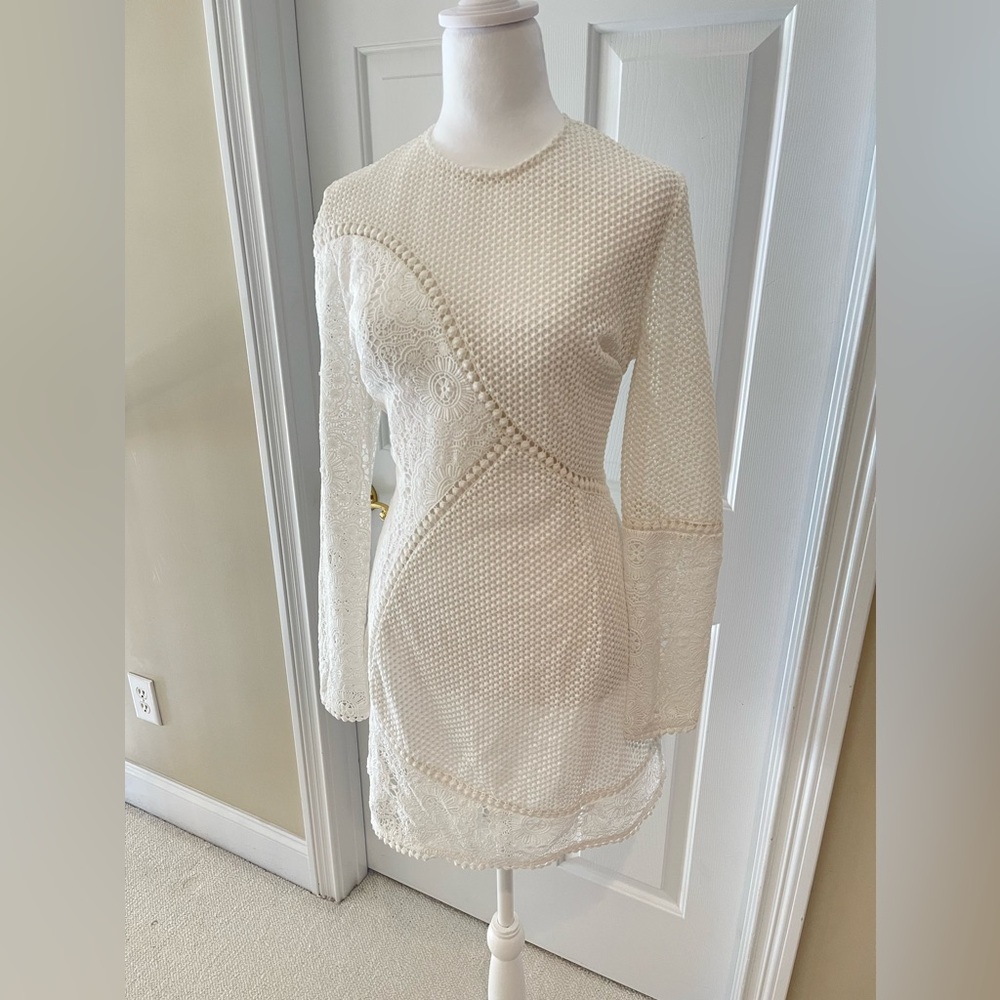 ZIMMERMAN WHITE LACE DRESS